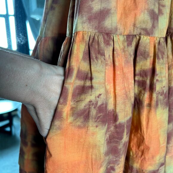 'Isolde' Red Jewel Neck Dress - Picture 9 of 11